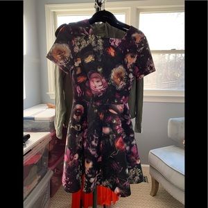 Ted baker neoprene fit and flare dress